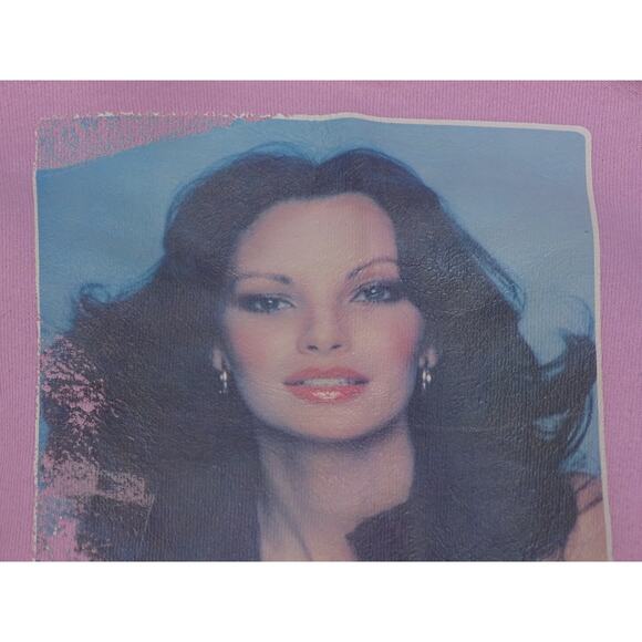 Vtg Jaclyn Smith Sweatshirt 70s Charlies Angels Crewneck Pullover Iconic Actress - Picture 2 of 9